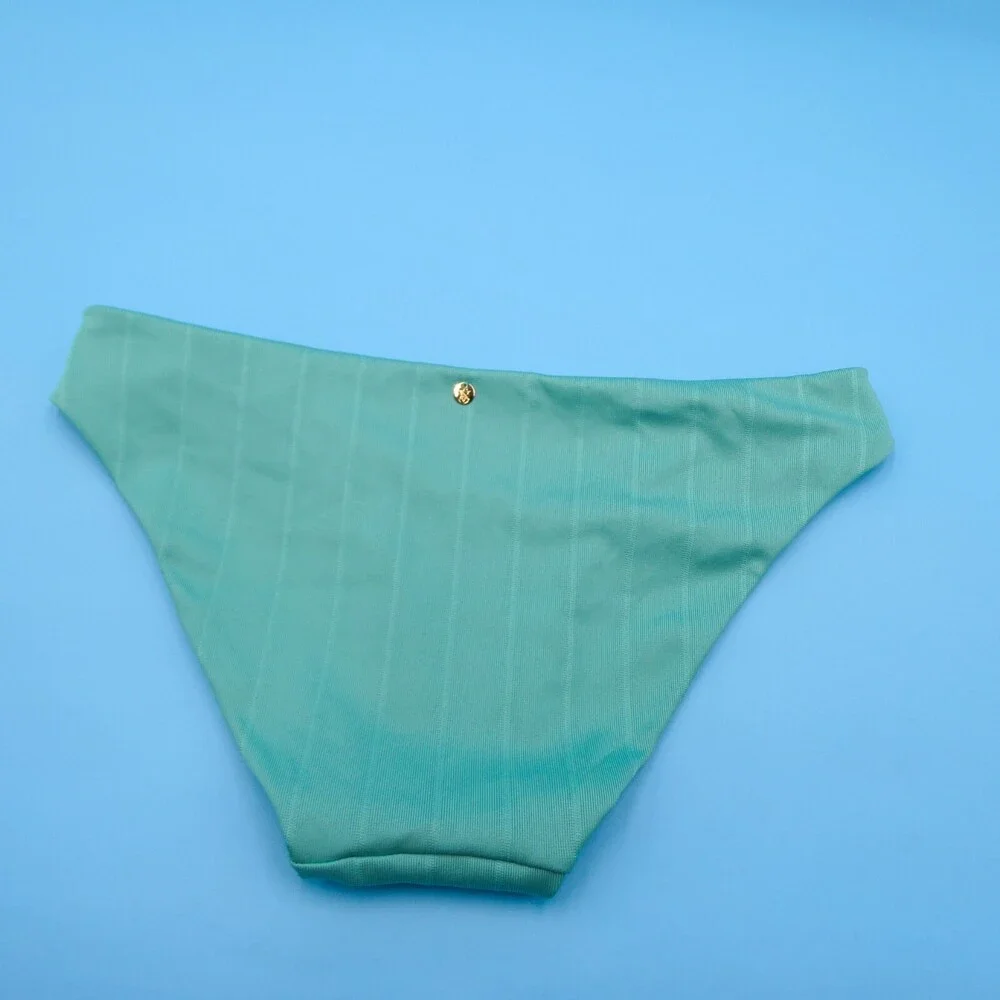 Victorias Secret Medium Green Twisted Top Brazilian Bikini Bottom Swimwear Beach